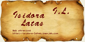 Isidora Latas vizit kartica